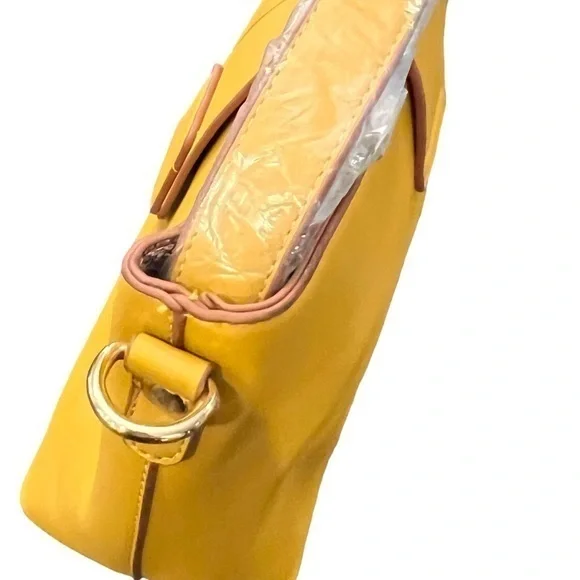 Mersi Isabel Bucket Style Snake Print Vegan Bag With Protective Bag Yellow NEW - Picture 6 of 12